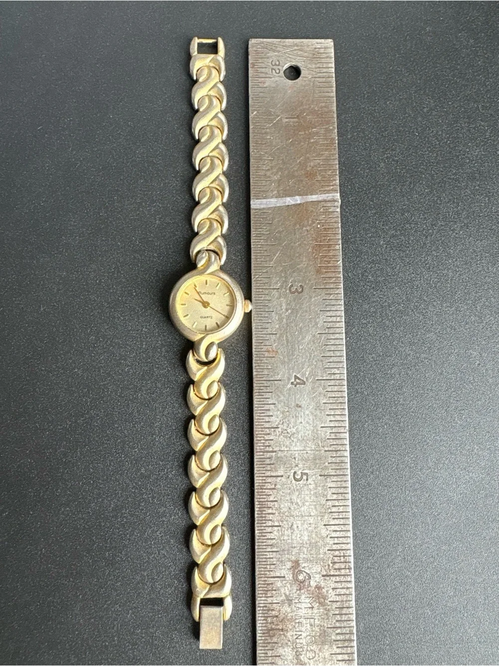 Rumours Gold-Tone Women's Link Bracelet Watch